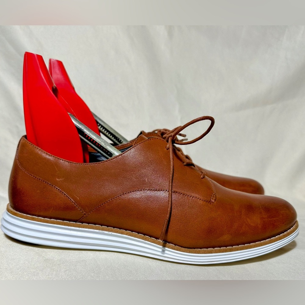 Women's Cole Haan ØriginalGrand Plain Oxfords Size 8 Carmel Leather